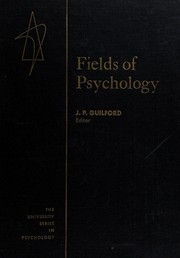 Cover of Fields of psychology by J. P. Guilford