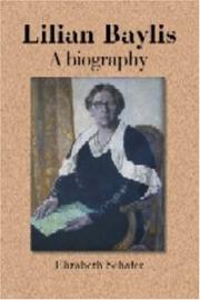 Front cover of Lilian Baylis by Elizabeth Schafer