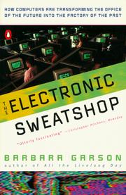 Cover of The electronic sweatshop by Barbara Garson