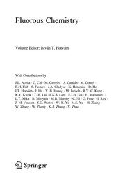 Cover of Fluorous chemistry by István T. Horváth