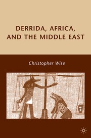 Front cover of Derrida, Africa, and the Middle East by Christopher Wise