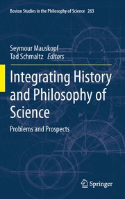 Front cover of Integrating History and Philosophy of Science by Seymour Mauskopf