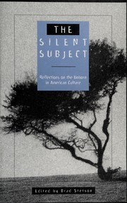 Cover of The silent subject by Brad Stetson