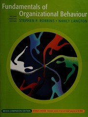 Front cover of Fundamentals of organizational behaviour by Stephen P. Robbins