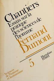 Front cover of Chantiers by Fernand Dumont