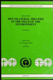 Front cover of Selected multilateral treaties in the field of the environment by Alexandre Charles Kiss