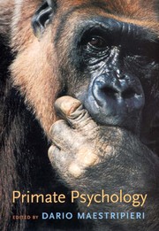Cover of Primate psychology by Dario Maestripieri