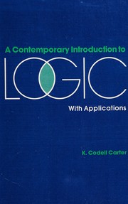 Front cover of A contemporary introduction to logic with applications by K. Codell Carter