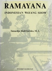 Cover of Ramayana by Sunardjo Haditjaroko