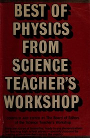 Front cover of Best of physics from Science teacher's workshop by Unknown