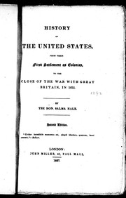 Front cover of History of the United States by Salma Hale