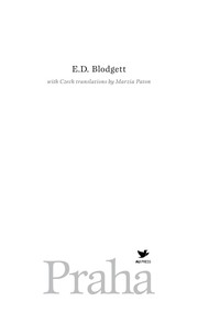 Cover of Praha by E. D. Blodgett