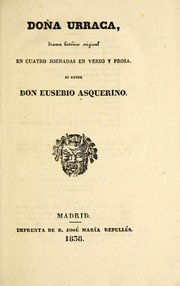 Cover of Doña Urraca by Eusebio Asquerino