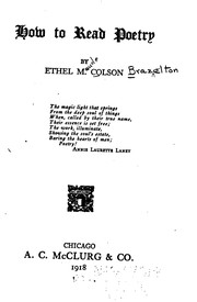 Cover of How to read poetry by Ethel Maude Colson