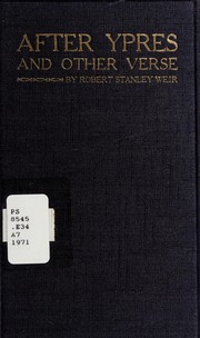 Cover of After Ypres by Robert Stanley Weir