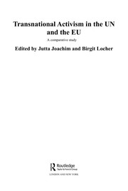 Cover of Transnational activism in the UN and the EU by Jutta M. Joachim