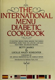 Cover of The international menu diabetic cookbook by Betty Marks