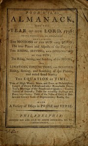 Front cover of Poor Will's almanack, for the year of our Lord ... by William Andrews