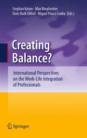 Cover of Creating Balance? by Stephan Kaiser