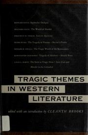 Front cover of Tragic themes in Western literature by Cleanth Brooks