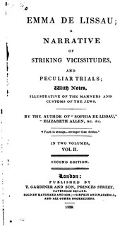 Front cover of Emma de Lissau by Amelia Bristow
