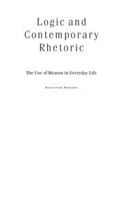 Cover of Logic and contemporary rhetoric by Nancy Cavender