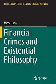 Cover of Financial Crimes and Existential Philosophy by Michel Dion