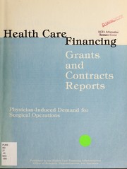 Cover of Physician-induced demand for surgical operations by Janet B. Mitchell