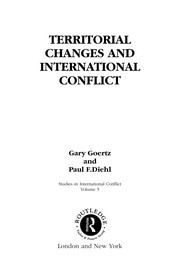 Front cover of Territorial changes and international conflict by Gary Goertz