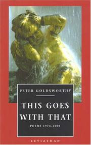 Cover of This Goes With That by Peter Goldsworthy