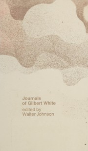 Front cover of Journals of Gilbert White by Gilbert White
