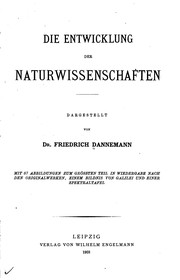 Front cover of Grundriss einer geschichte der naturwissenschaften by Friedrich Dannemann