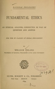 Cover of Fundamental ethics by William Poland