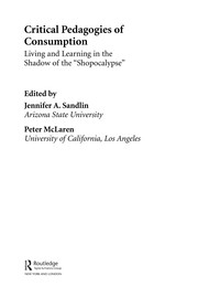 Cover of Critical pedagogies of consumption by Jennifer A. Sandlin