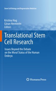 Front cover of Translational stem cell research by Kristina Hug