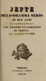 Cover of Jefte by Pietro Generali