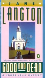 Front cover of Good and Dead (Homer Kelly Mystery) by Jane Langton