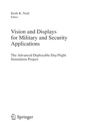 Front cover of Vision and displays for military and security applications by Keith K. Niall