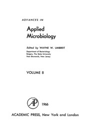 Cover of Advances in applied microbiology by W. W. Umbreit