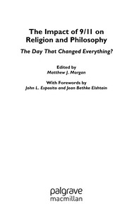 Front cover of The impact of 9/11 on religion and philosophy by Matthew J. Morgan