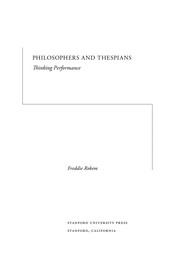 Front cover of Philosophers and thespians by Freddie Rokem