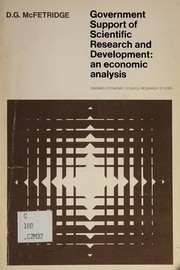 Front cover of Government support of scientific research and development by D. G. McFetridge
