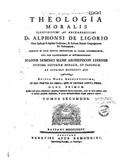 Front cover of Theologia moralis by Alphonsus Maria de Liguori