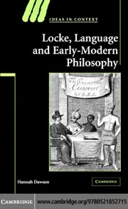 Front cover of LOCKE, LANGUAGE AND EARLY-MODERN PHILOSOPHY by HANNAH DAWSON