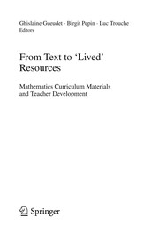 Front cover of From text to 'lived' resources by Ghislaine Gueudet