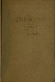Cover of One God by Florence Mary Fitch