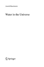 Front cover of Water in the universe by Arnold Hanslmeier