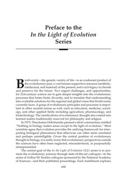 Front cover of In the light of evolution by National Academy of Sciences