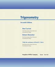 Cover of Trigonometry Advanced Placement by Ron Larson