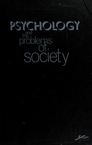 Cover of Psychology and the problems of society by American Psychological Association.